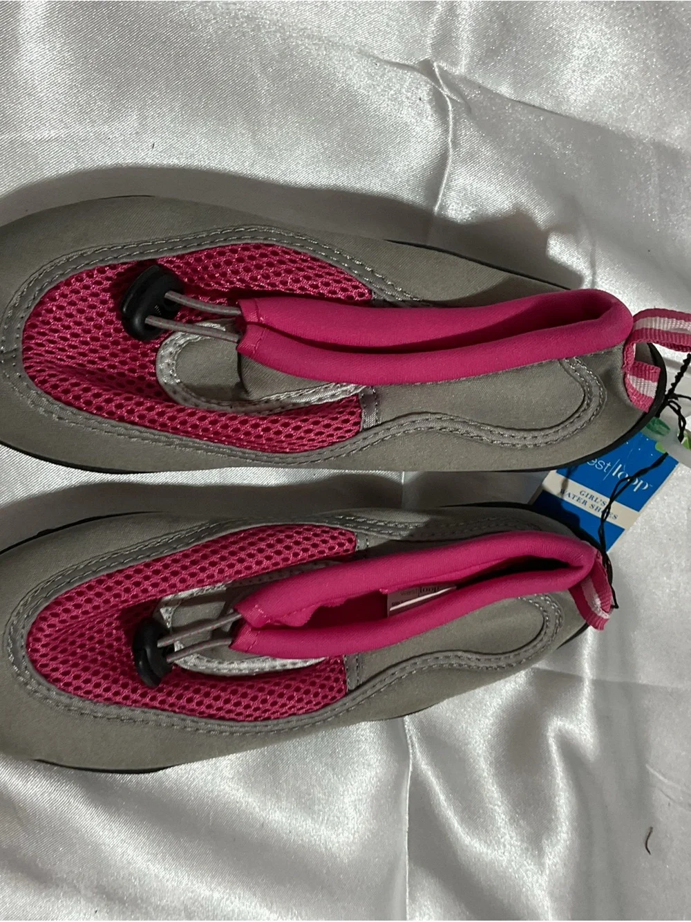 west loop Kids Pink & Gray Slip-On Water Shoes
